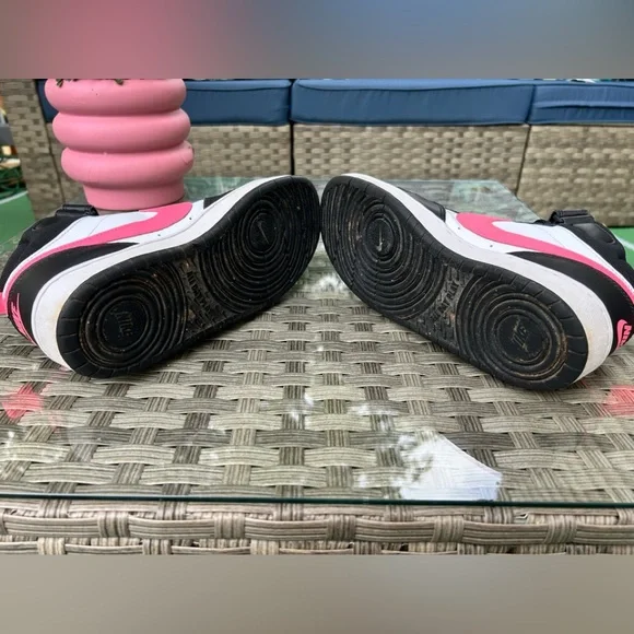 Nike Court Borough Mid 2 Black Pink Youth 7Y - Picture 6 of 7